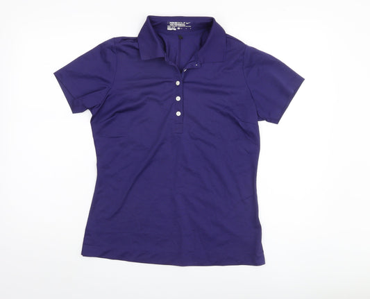 Nike Unisex Purple Polo Shirt M - Casual & Workwear