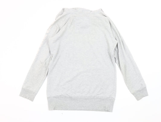Genuine Grey Unisex Adults University Pullover Hoodie, Size 18