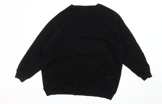 Disney Unisex Black Pullover Sweatshirt M