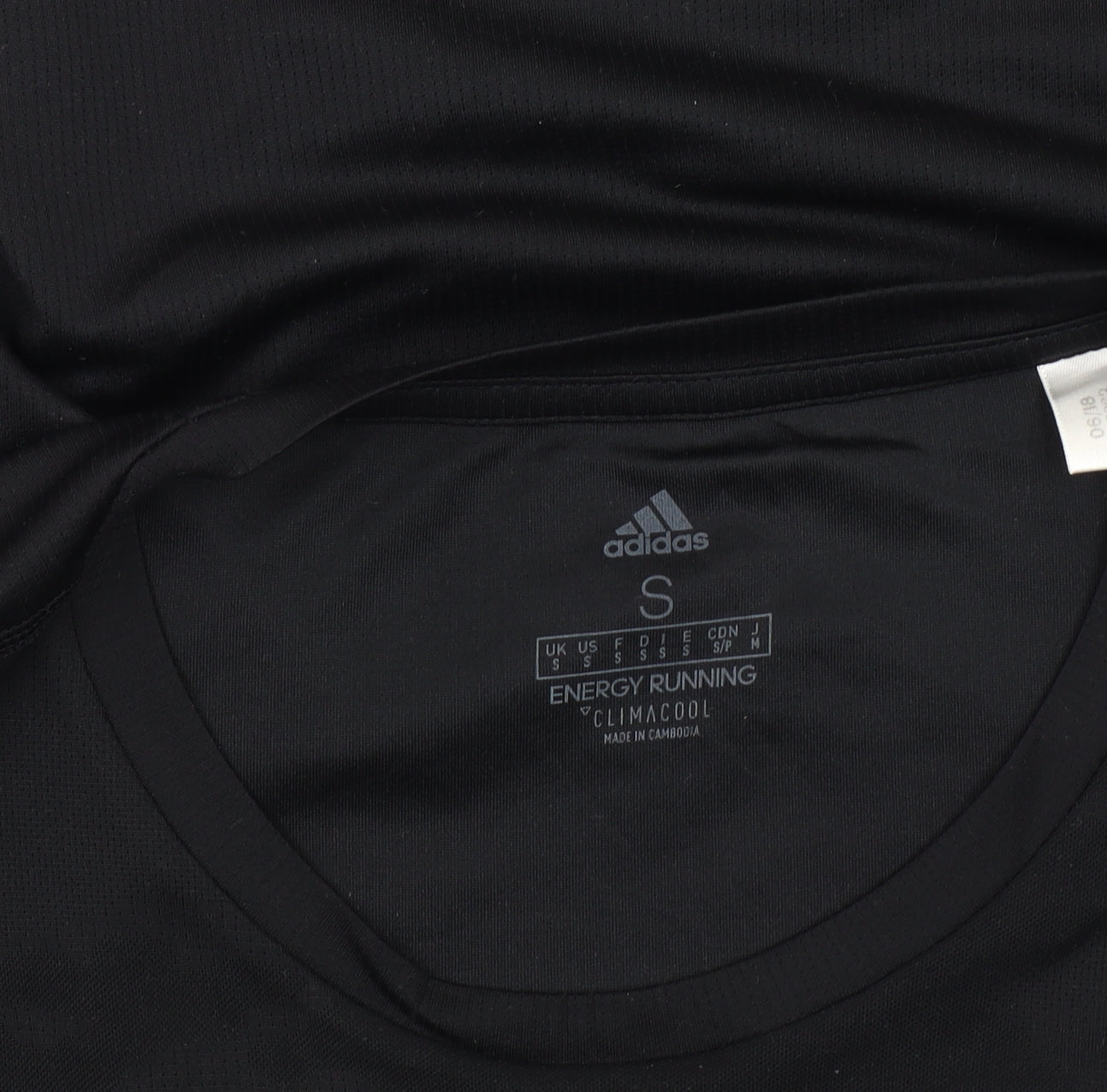 Adidas Men's Black Gym T-Shirt, S, Athletic Fit