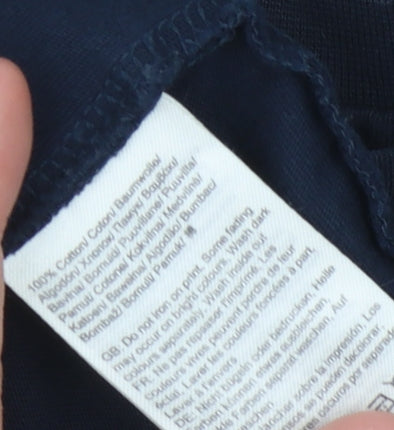 Helly Hansen Men's Blue Logo T-Shirt, L, Cotton