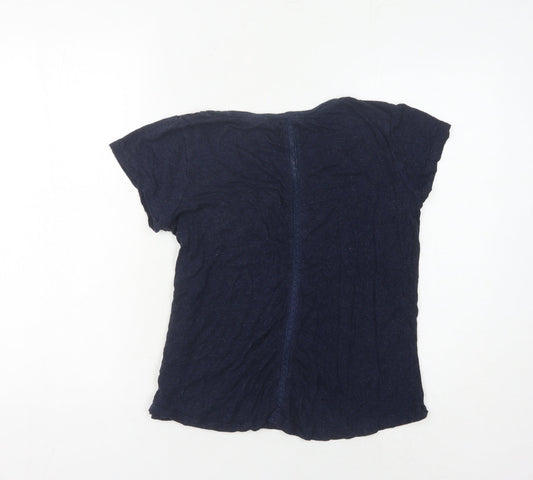 FatFace Women's Blue Basic T-Shirt 10 Short Sleeve