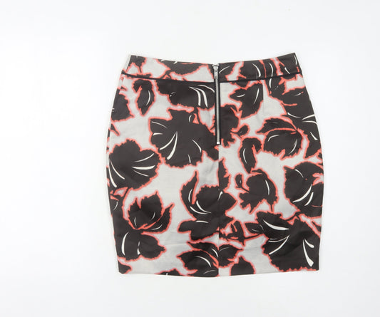 Warehouse Women's Multicoloured Floral Pencil Skirt Size 12