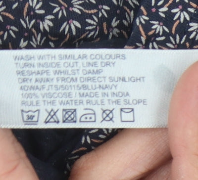Fat Face Women's Blue Floral Blouse Size 12