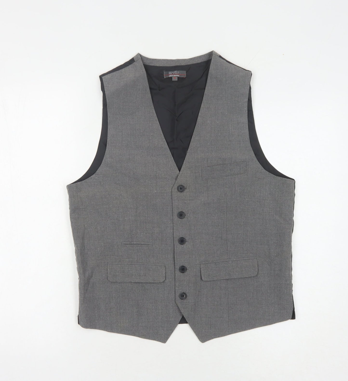 Jeff Banks Men's Grey Waistcoat Size S