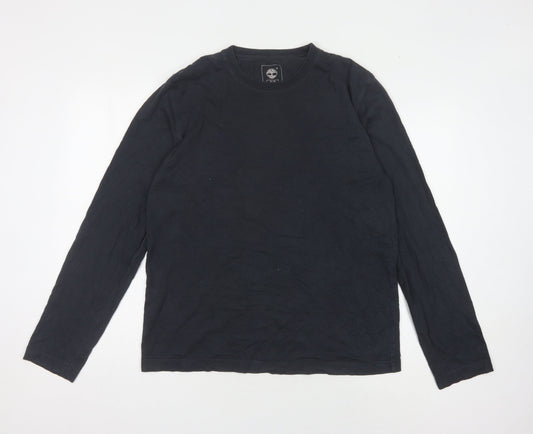 Timberland Men's Black Long Sleeve Crew Neck Shirt M