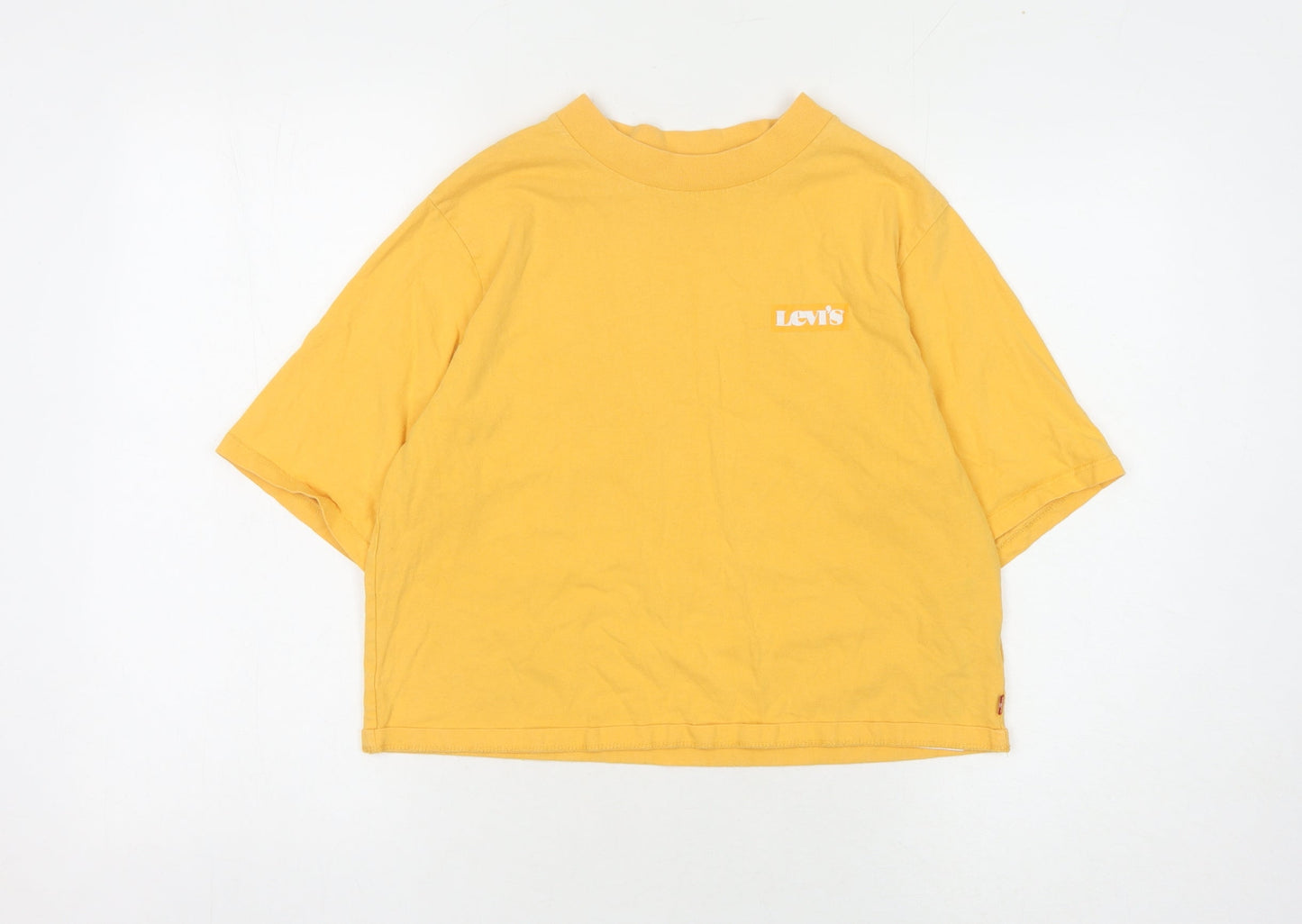 Levi's Unisex Yellow XS Basic T-Shirt Cotton Crew Neck