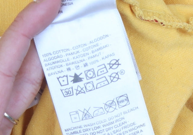 Levi's Unisex Yellow XS Basic T-Shirt Cotton Crew Neck