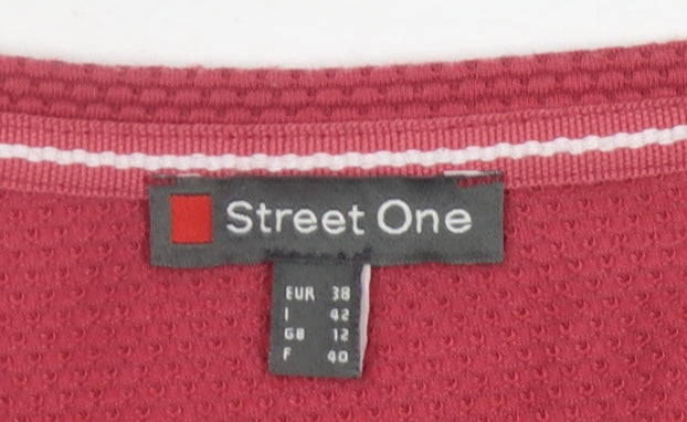 Street One Women's Red Long Sleeve T-Shirt Size 12