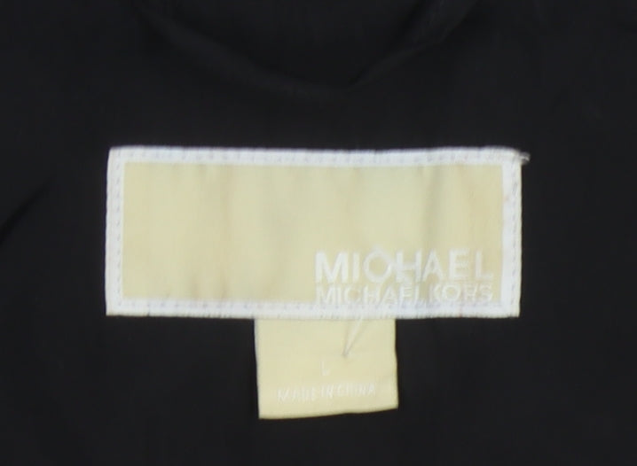 Michael Kors Women's Black Anorak Jacket L