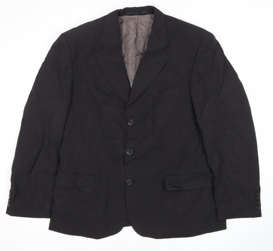 Hugo Boss Men’s Black Blazer Jacket Size 50 Regular