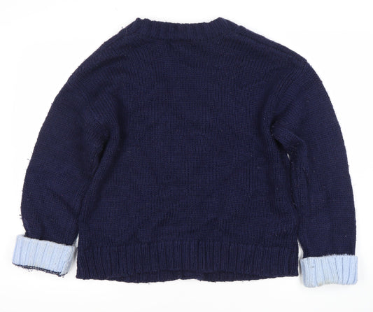 White Stuff Women's Blue Cardigan Size 10 V-Neck