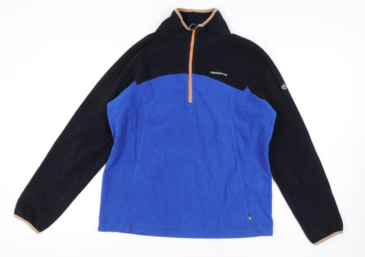Craghoppers Men's Blue & Black Fleece Sweatshirt L