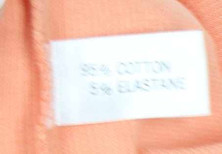 Linea Women's Orange Long Sleeve T-Shirt, Size L