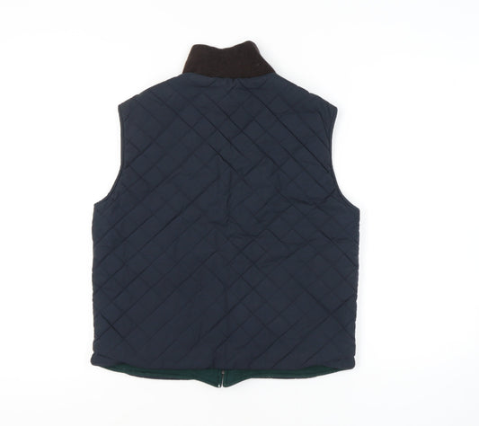Morris Unisex Blue Quilted Waistcoat Size 20