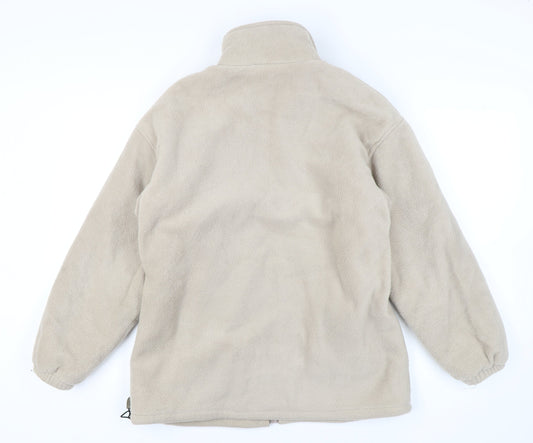 High Mount Men's Beige Fleece Jacket S Casual