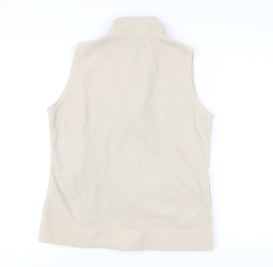 EWM Women's Beige Polyester Fleece Waistcoat M