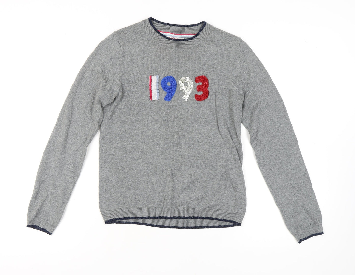 Cath Kidston Women's Grey XS Pullover Sequin Jumper