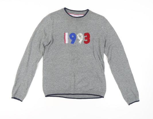 Cath Kidston Women's Grey XS Pullover Sequin Jumper