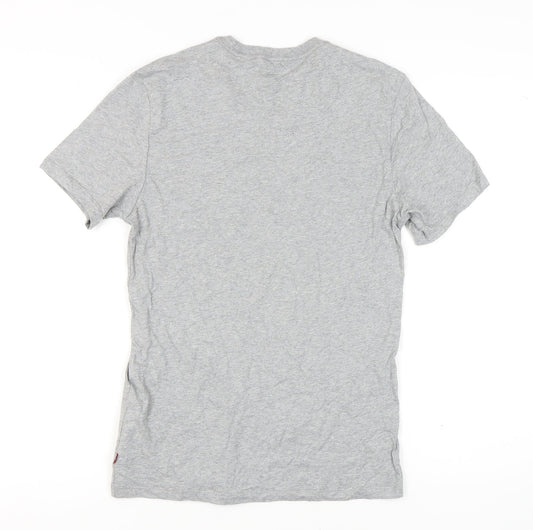 Levi's Men's Grey Slim Fit Cotton T-Shirt, Size S