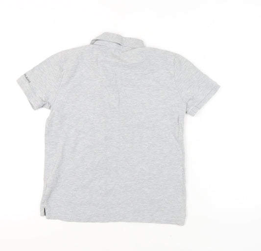 Calvin Klein Boys Grey Polo Shirt, Size 14, Short Sleeve
