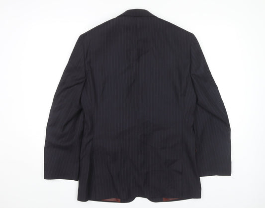 Charlton Gray Men's Blue Pinstripe Blazer Size 36