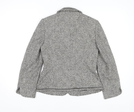 Minuet Women's Black Tweed Blazer, Size 8 - Elegant Business Chic