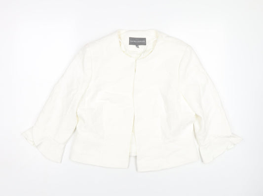 Laura Ashley Women’s White Cropped Casual Jacket