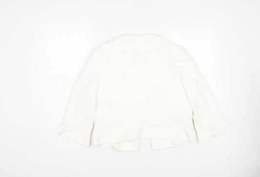 Laura Ashley Women’s White Cropped Casual Jacket