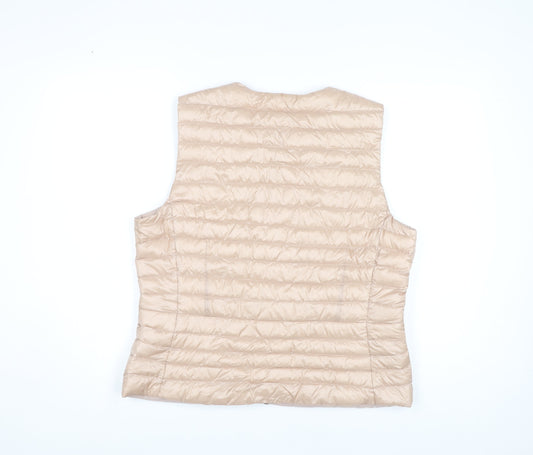 Polo Ralph Lauren Women's Beige Puffer Waistcoat L