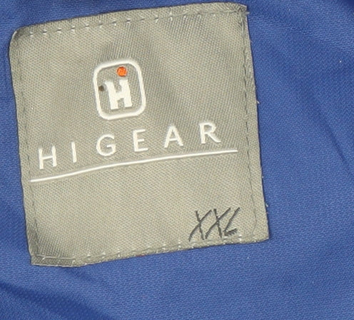 Hi Gear Men's Blue Rain Coat Jacket 2XL Hooded