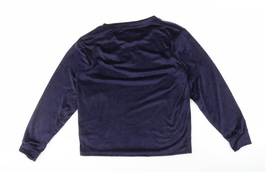 Star Wars Teens Blue Pyjama Top Size 10-12 Velour Jumper