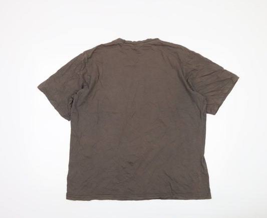 Henri Lloyd Men's Brown XL Cotton T-Shirt Logo