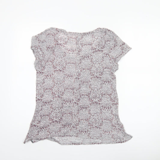 Womens UK Size 12 White Stuff Multicoloured Linen T-Shirt