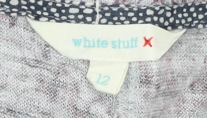 Womens UK Size 12 White Stuff Multicoloured Linen T-Shirt
