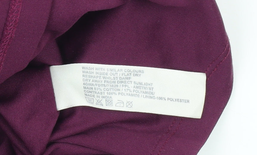 FatFace Women's Purple A-Line Lace Dress, Size 12