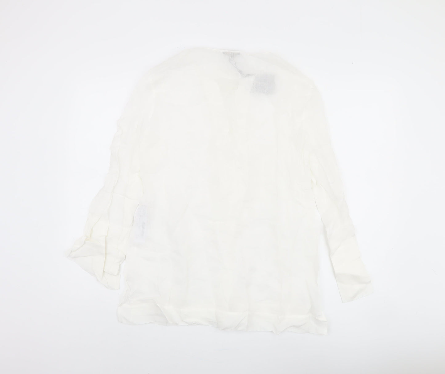 Massimo Dutti Women's White Blouse, Size S