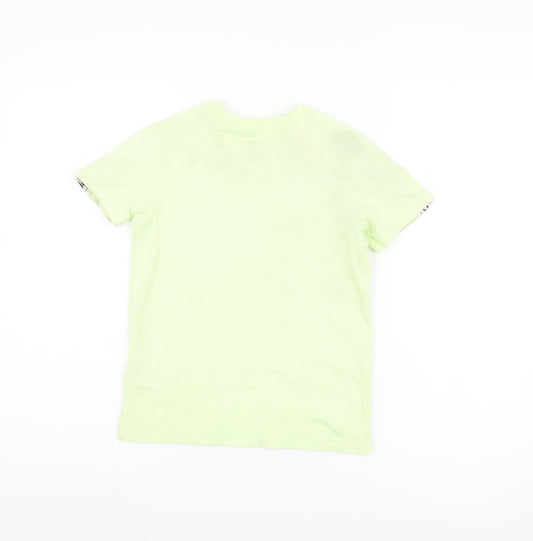 Adidas Girls Green T-Shirt, Size 7-8 Years, Logo Design