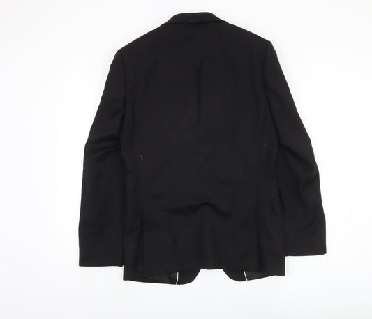 Jeff Banks Men's Black Regular Fit Blazer Jacket 36R