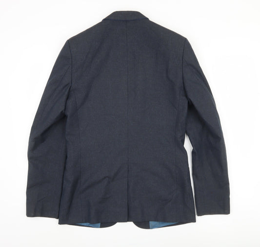 Marks and Spencer Men's Blue Blazer 36 Regular Fit