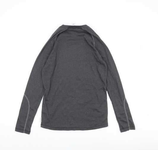 Oxylane Men's Grey Long Sleeve Top - Size S, Activewear