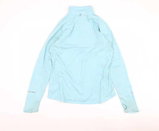 Nike Men's Blue Dri-Fit Long Sleeve Running Top - L