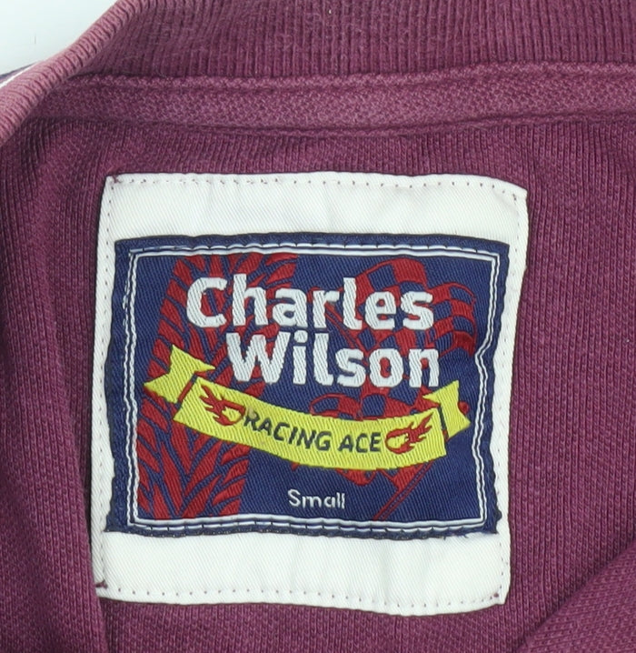 Charles Wilson Unisex Purple Polo Shirt Size S