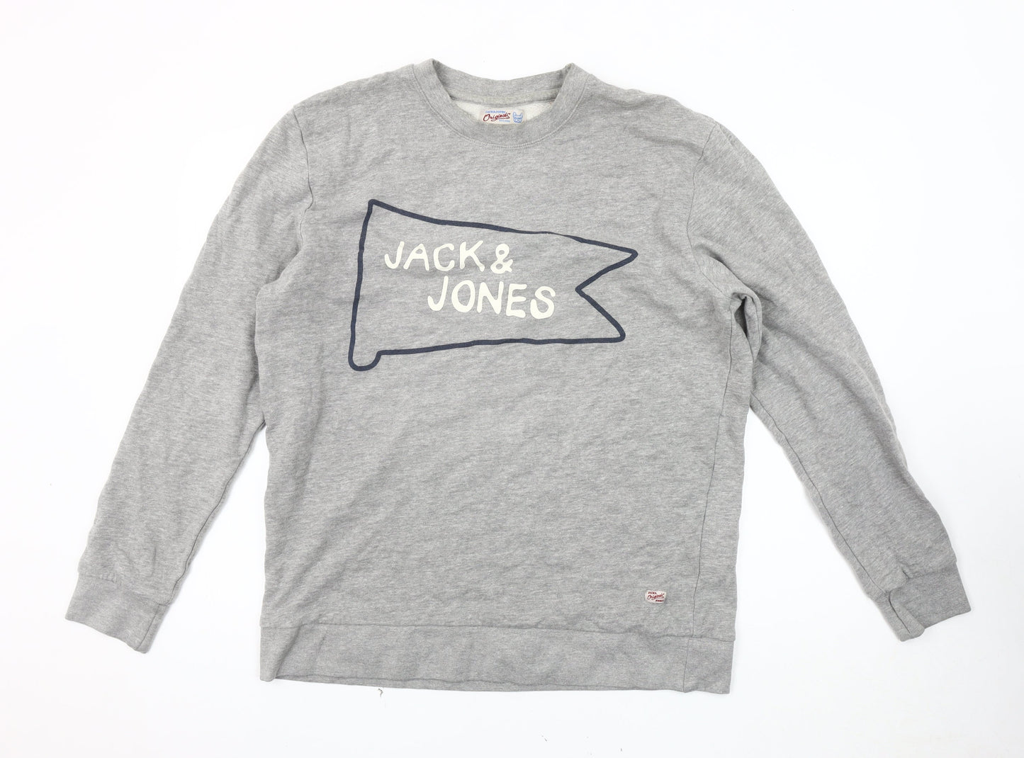 Jack & Jones Men's Grey XL Pullover Sweatshirt