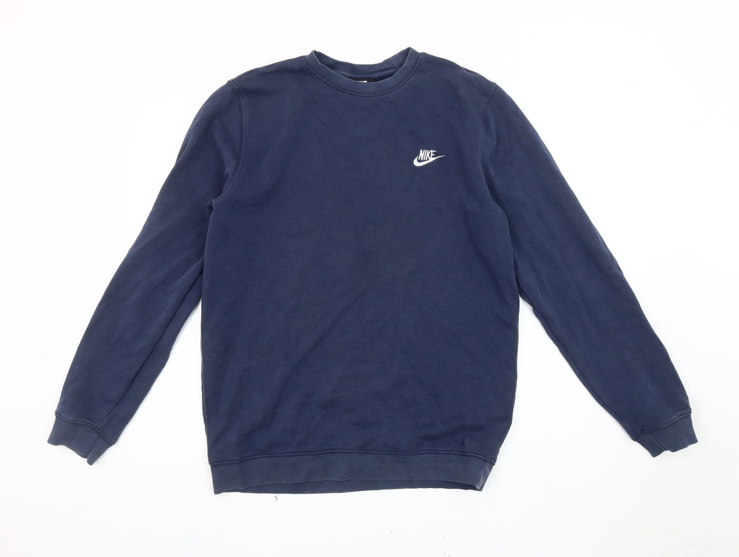 Nike Men's Blue Sweatshirt, L, Logo, Fleece