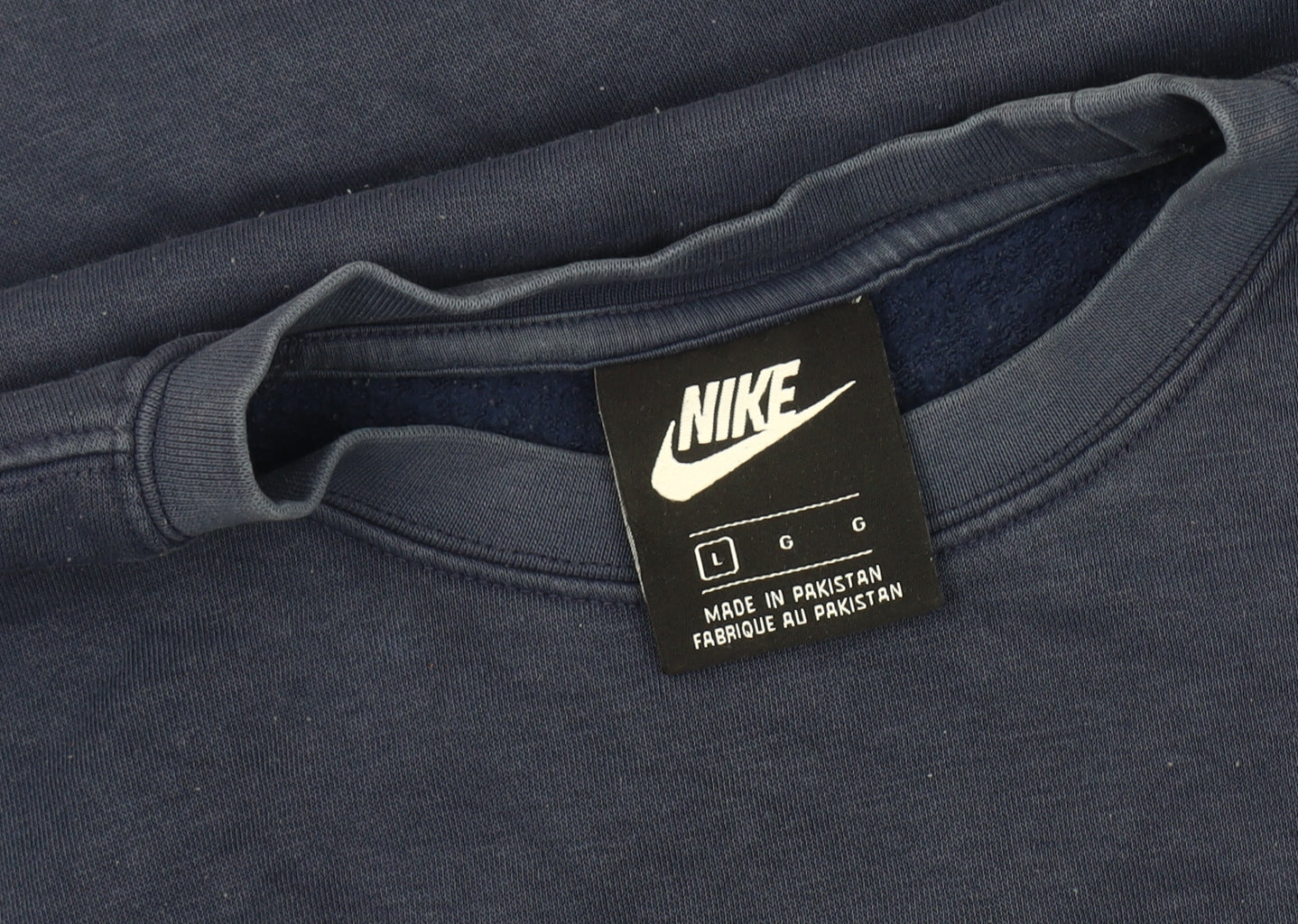 Nike Men's Blue Sweatshirt, L, Logo, Fleece