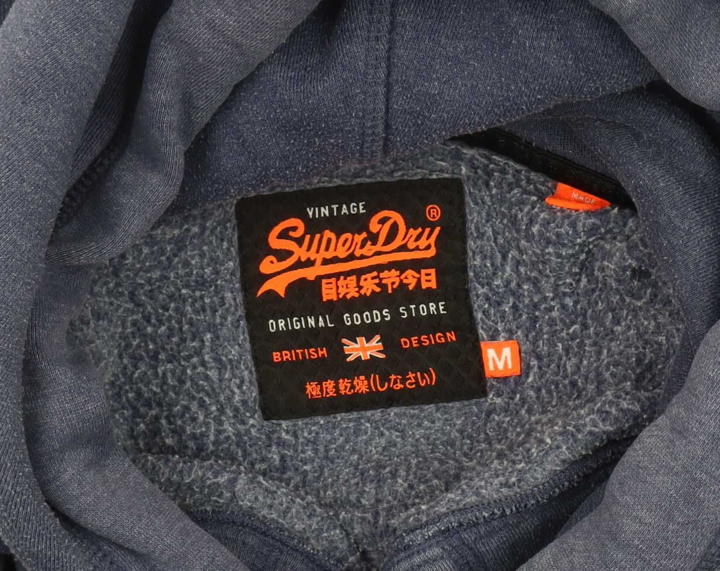 Superdry Men's Blue Pullover Hoodie M