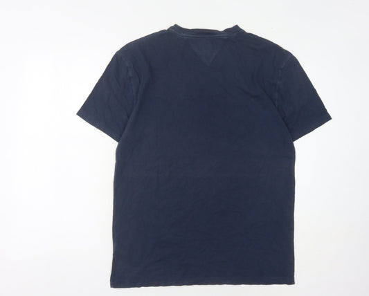 Tommy Jeans Men's Blue Logo T-Shirt Size S