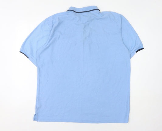 Umbro Men's Blue 2XL Polo Shirt Short Sleeve