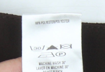Brand and care label for Alex & Co. Women's Brown Trousers, size 10
